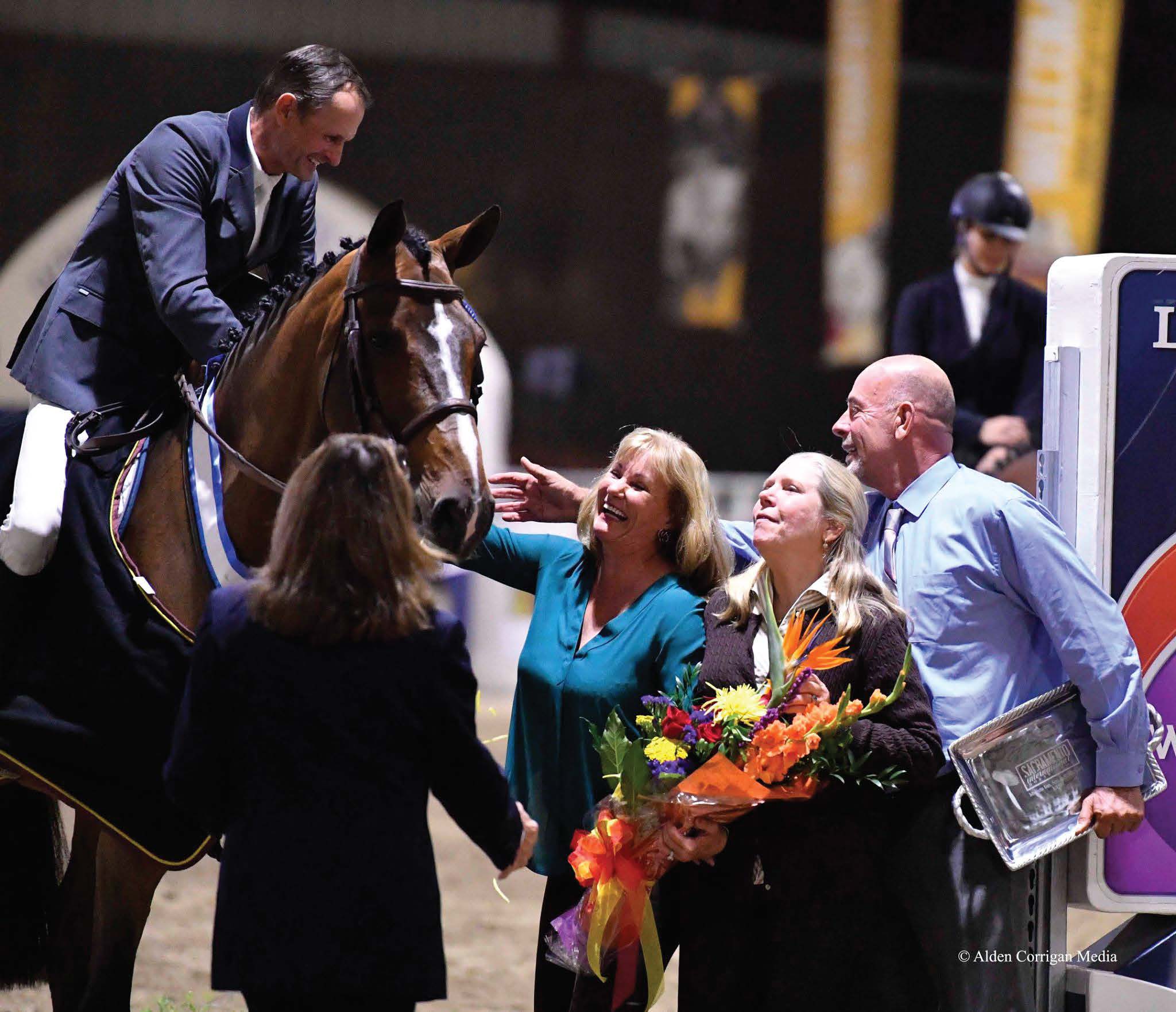Carol Anderson-Ward, Founder & Owner and Grand Prix winner at the Sacramento International Horse Show