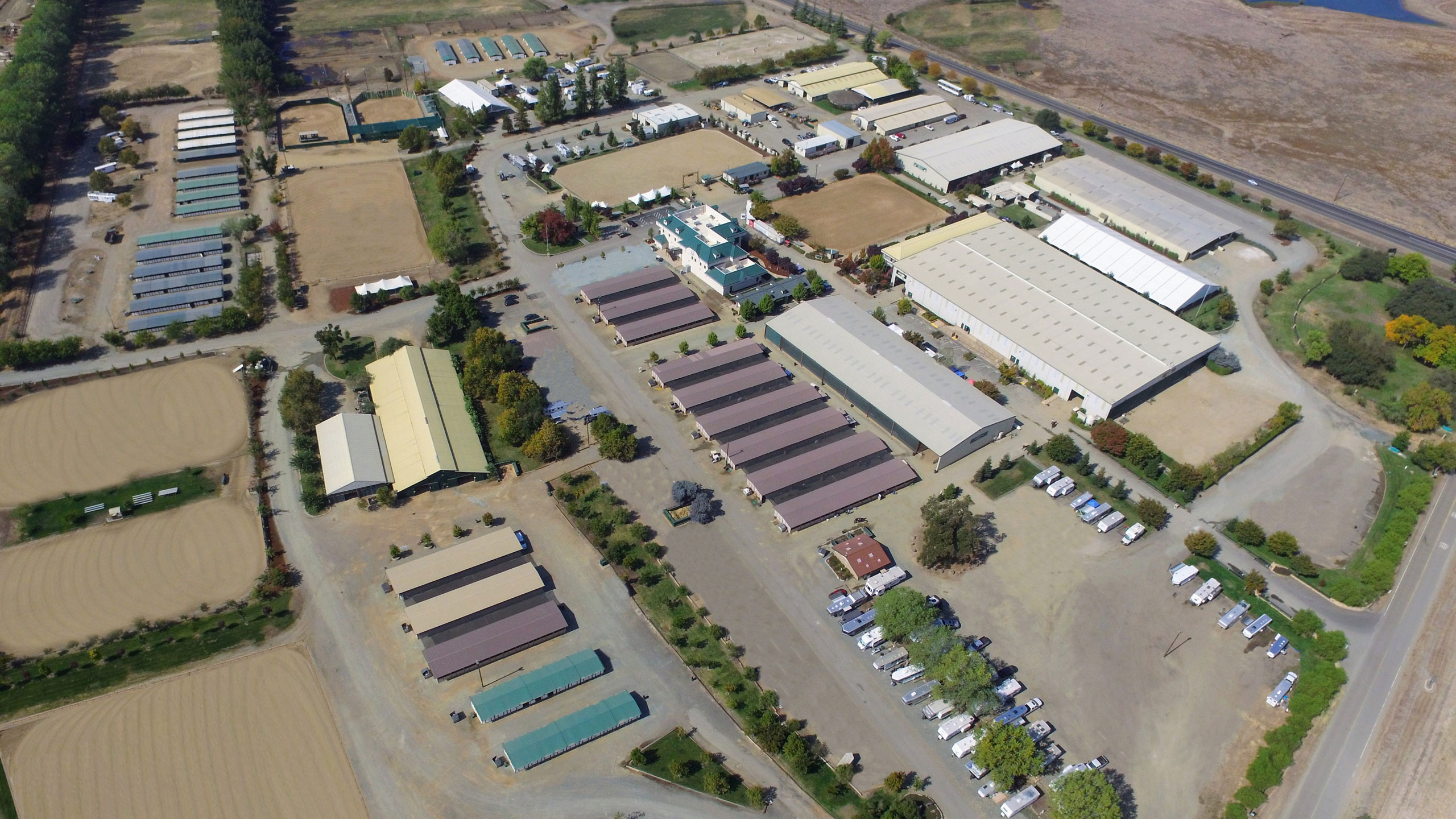 Aerial view of Murieta Equestrian Center